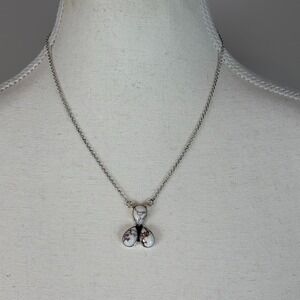 Wild Horse 3-Stone Southwestern Style Necklace Size 18"-20" NWT Sterling Silver